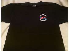 T-shirt 100% coton noir avec logo du club
