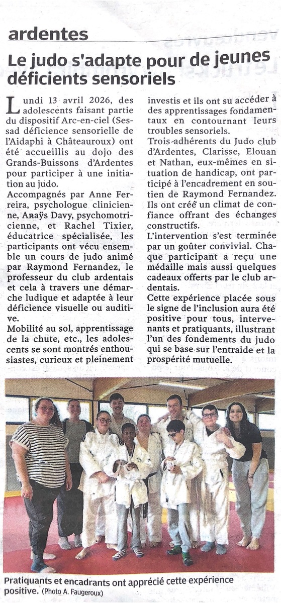L'inclusion par le judo !