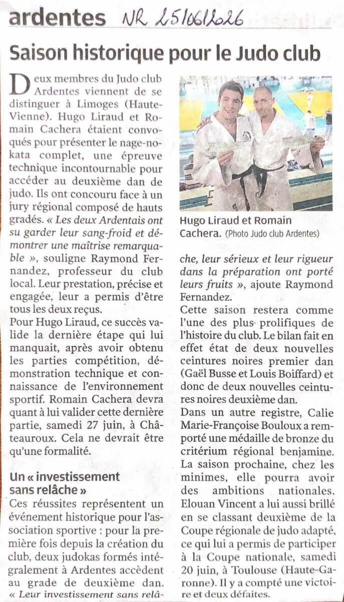 Dans la presse !