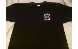 T-shirt 100% coton noir avec logo du club