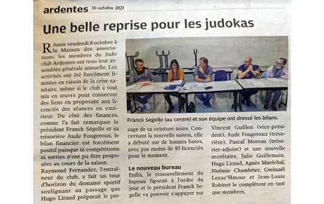 Assemblée générale : article sur la NR !