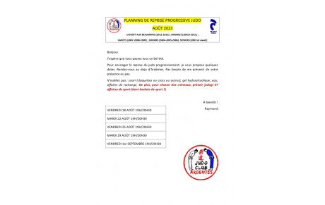 Reprise progressive !