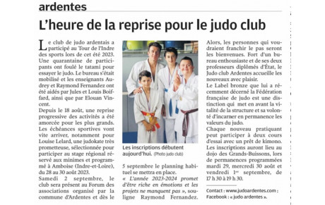 La presse annonce la reprise  !
