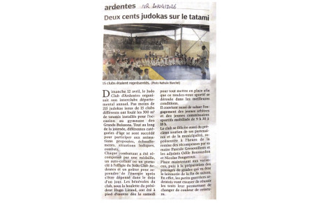 Notre interclubs est dans la presse !